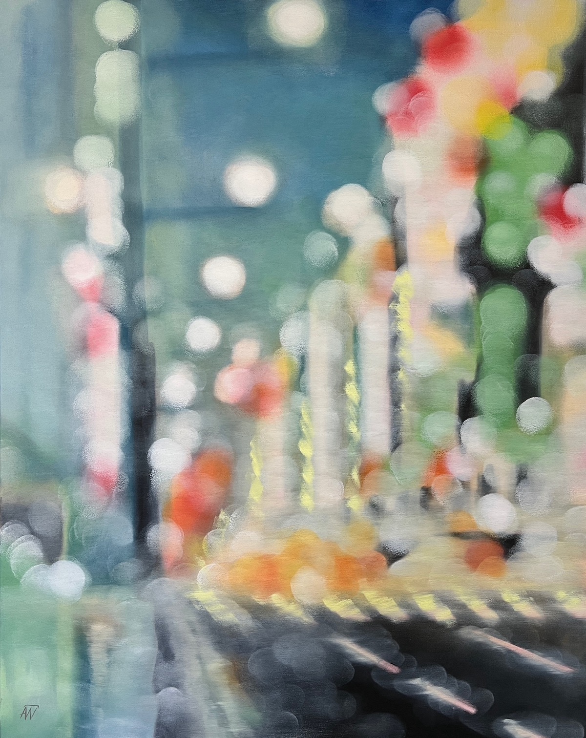 Die kleine Sünde; 2022, Öl auf Leinen, 80 x 100 cm