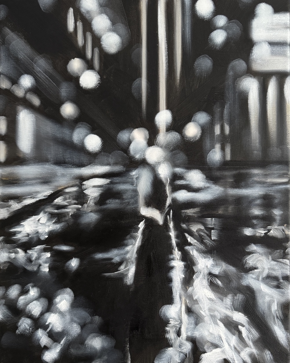 Path Black, 40x50 cm, Oil on Canvas, 2025