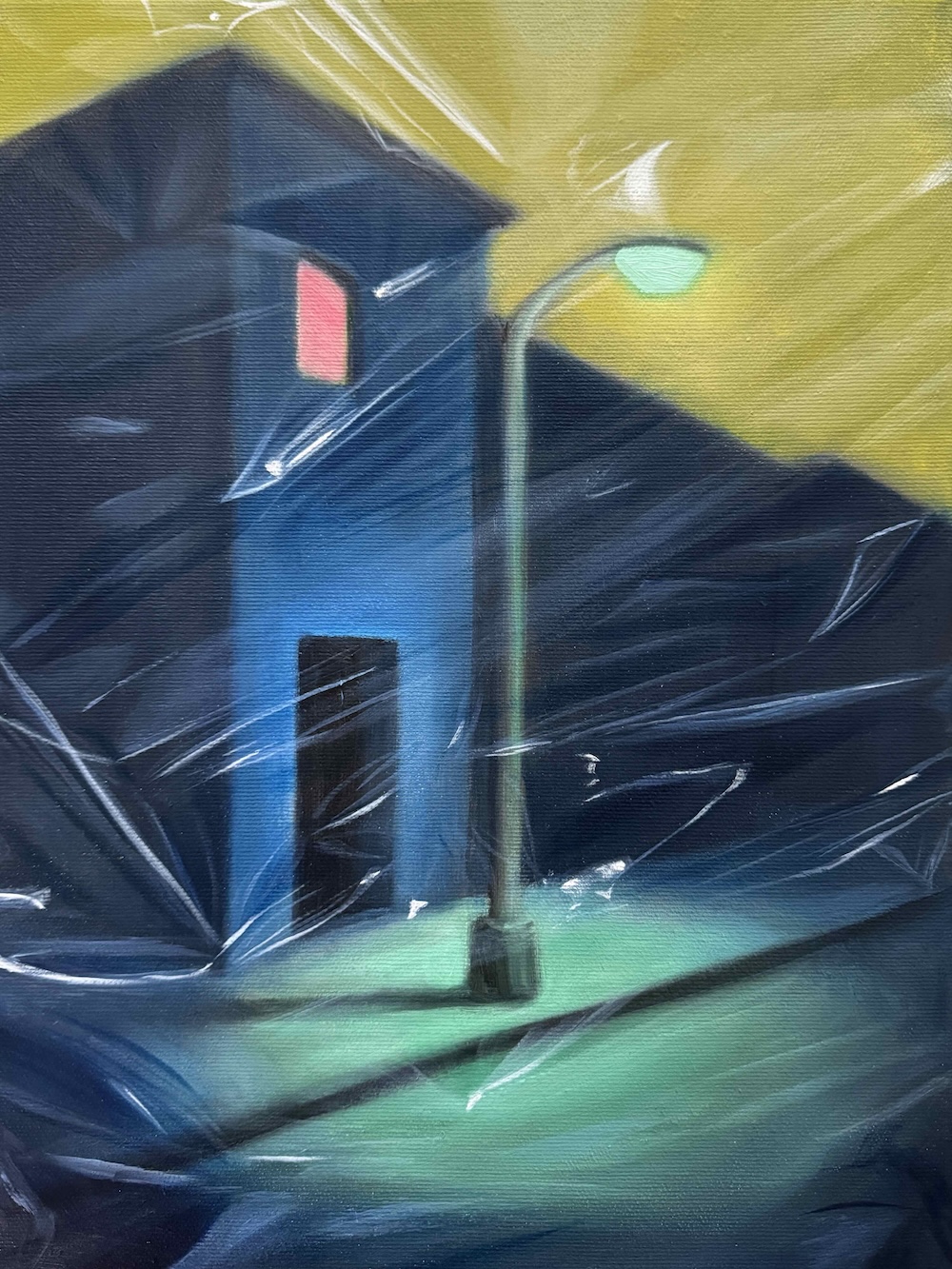 Pink Window, 30x40 cm, oil on canvas, 2025