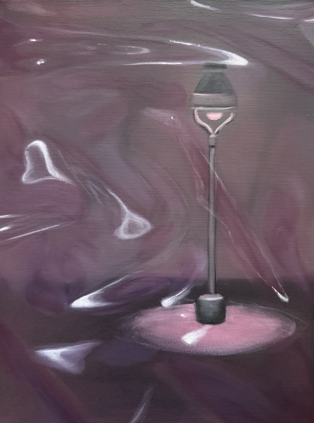 Rose Lantern, 30x40 cm, oil on canvas, 2025