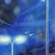 In to the blue, 120x40cm, oil on canvas, 2026