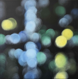 Close Up IV, 40x40 cm, oil on wood, 2026