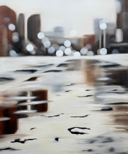 Echo P, 60 x 50 cm, oil on canvas, 2026